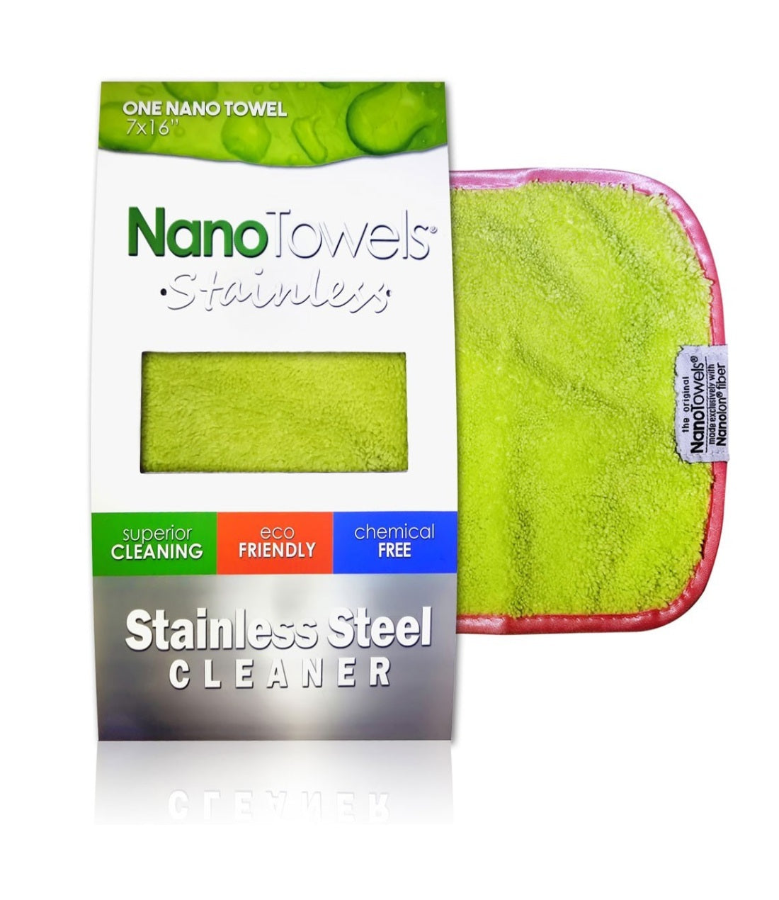 Šluostė nerūdijančiam plienui valyti NanoTowels Stainless Steel 