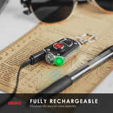 Kišeninis įkraunamas prožektorius-pakabukas NEBO MYCRO Keychain Light (400 liumenų)