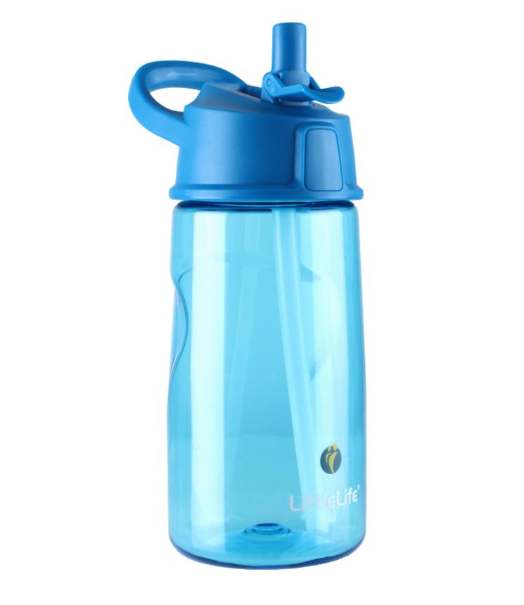 Vaikiška tritano gertuvė LittleLife Kids Flip-Top Water Bottle, 550 ml. (mėlyna)