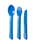 Valgymo įrankių rinkinys stovyklavimui Lifeventure Ellipse Camping Cutlery Set - Mėlyna (Blue)