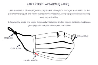 Apsauginė veido kaukė daugkartinio naudojimo