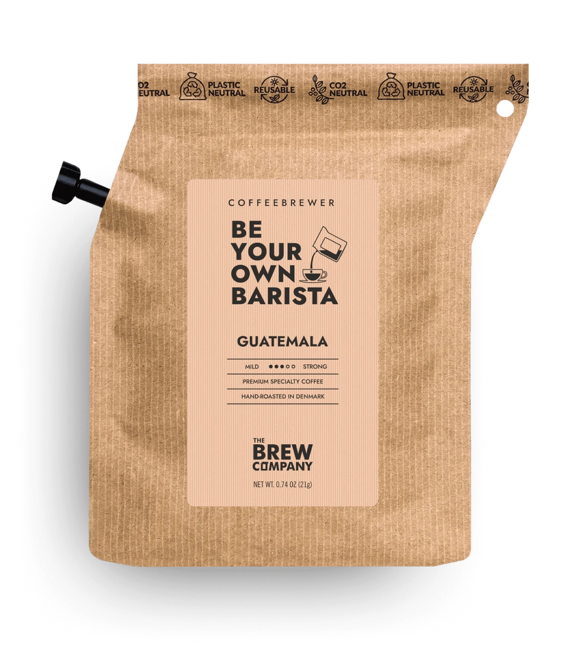 Kava Coffeebrewer - Guatemala (Medium), Fairtrade & Organic, 1 pakelis (2 puodeliai kavos)