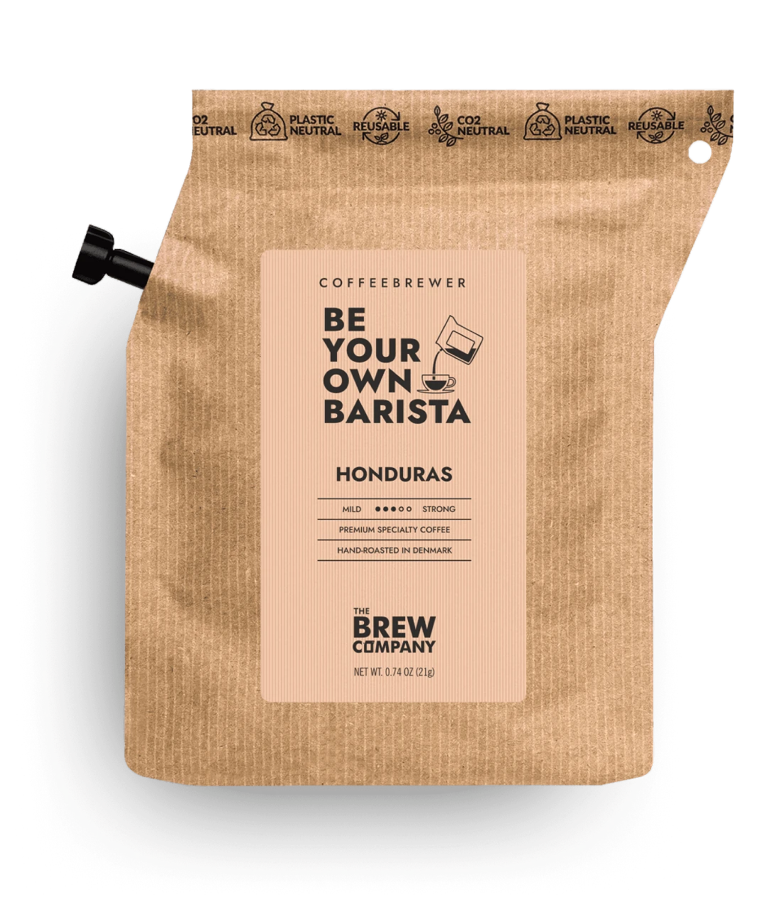 Kava Coffeebrewer - Honduras (Medium), Fairtrade & Organic, 1 pakelis (2 puodeliai kavos)