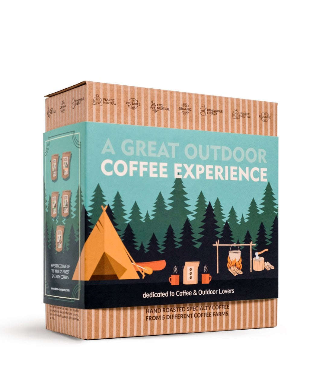 Kavos dovanų rinkinys Coffeebrewer Outdoors, 5 pakeliai