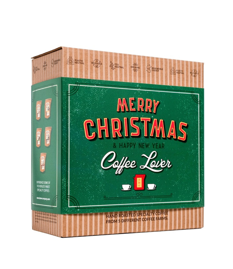 Kalėdinis Kavos dovanų rinkinys Coffeebrewer Merry Christmas, 5 pakeliai