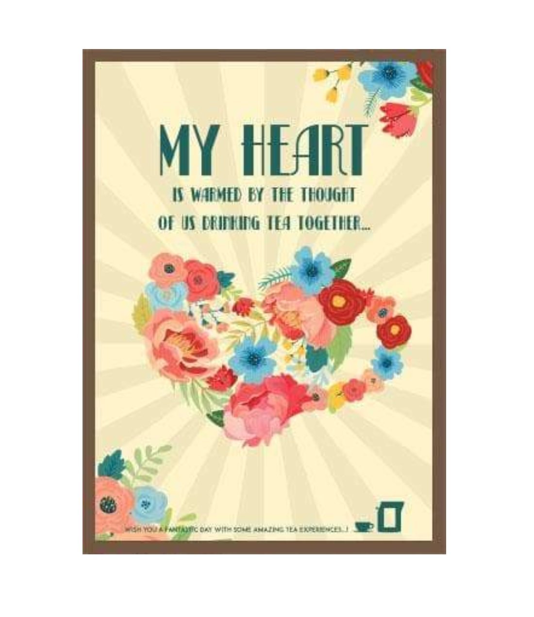 Atvirukas Su Arbata My Heart Is Yours