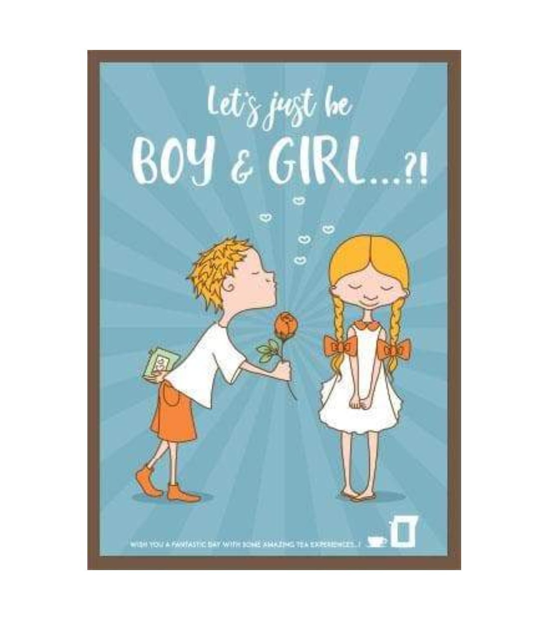 Atvirukas Su Arbata Boy & Girl