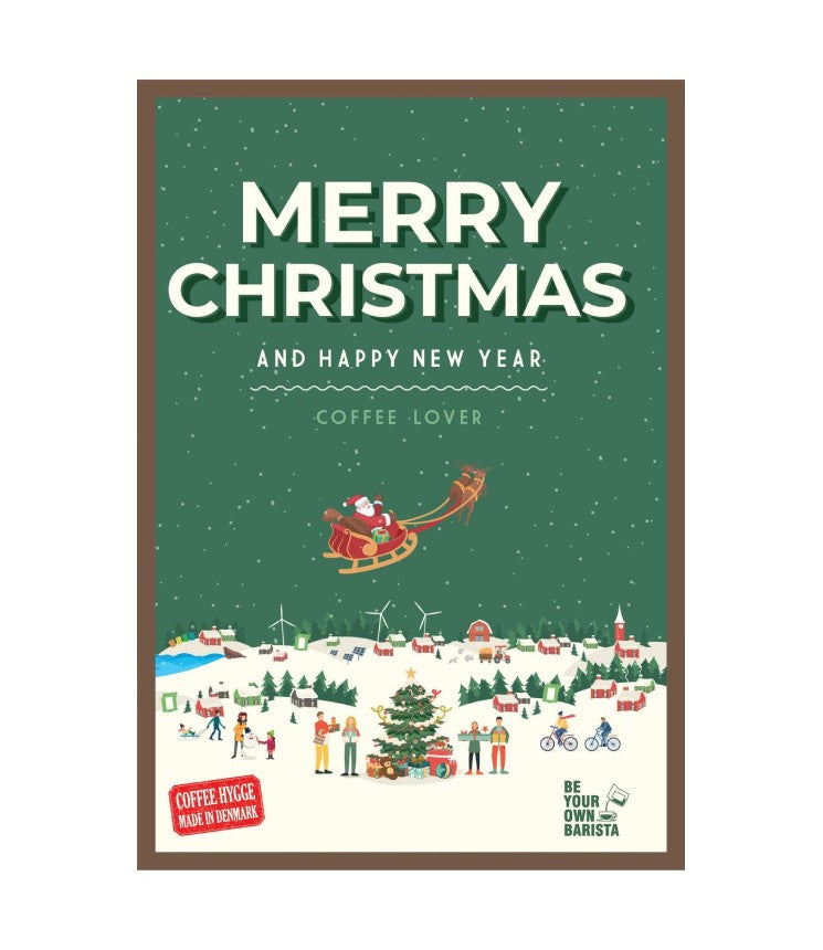 Kalėdinis atvirukas su kava Coffee Card Christmas #7