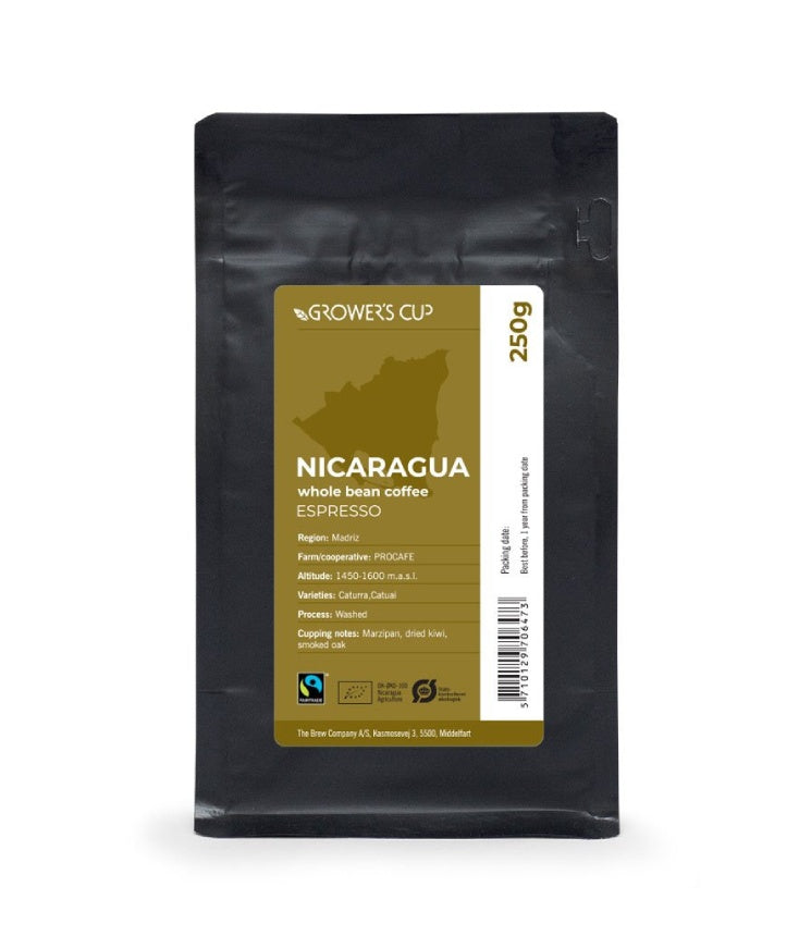 Kavos pupelės Nicaragua, PROCAFE (ESPRESSO, Fairtrade & Organic) 250 g