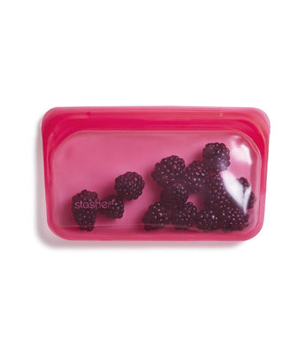 Daugkartinio naudojimo silikoninis užkandžių maišelis Stasher Snack Bag, 293.5 ml.