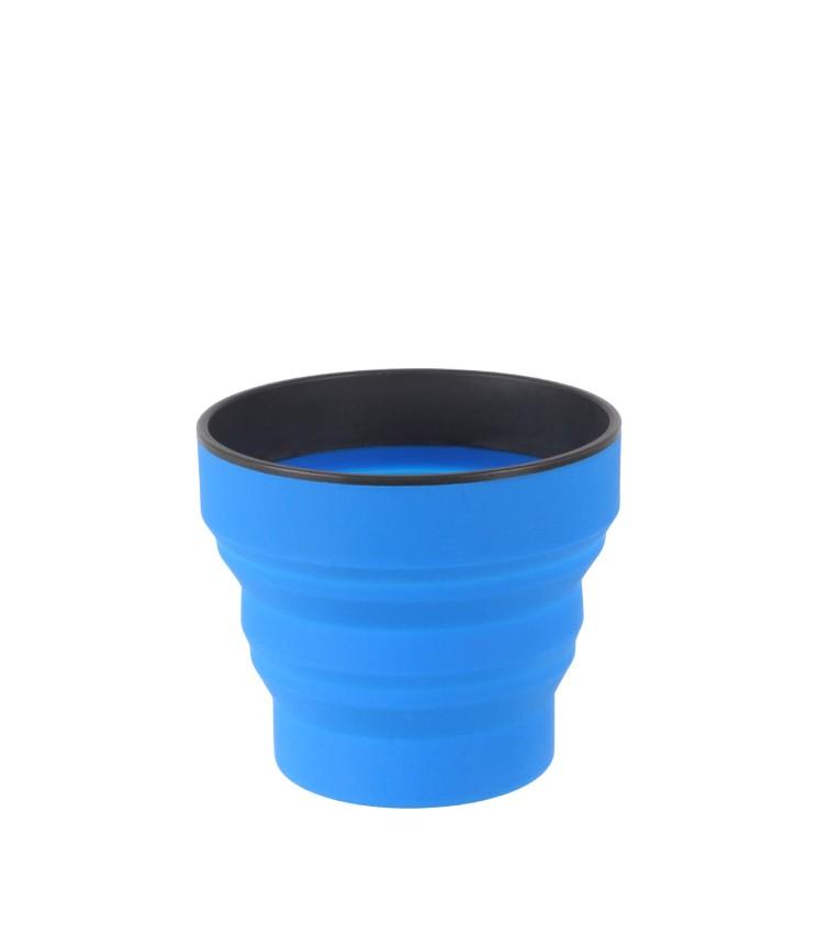 Daugkartinis suspaudžiamas puodelis Lifeventure Ellipse Collapsible Cup, 350 ml. - Mėlyna (Blue)