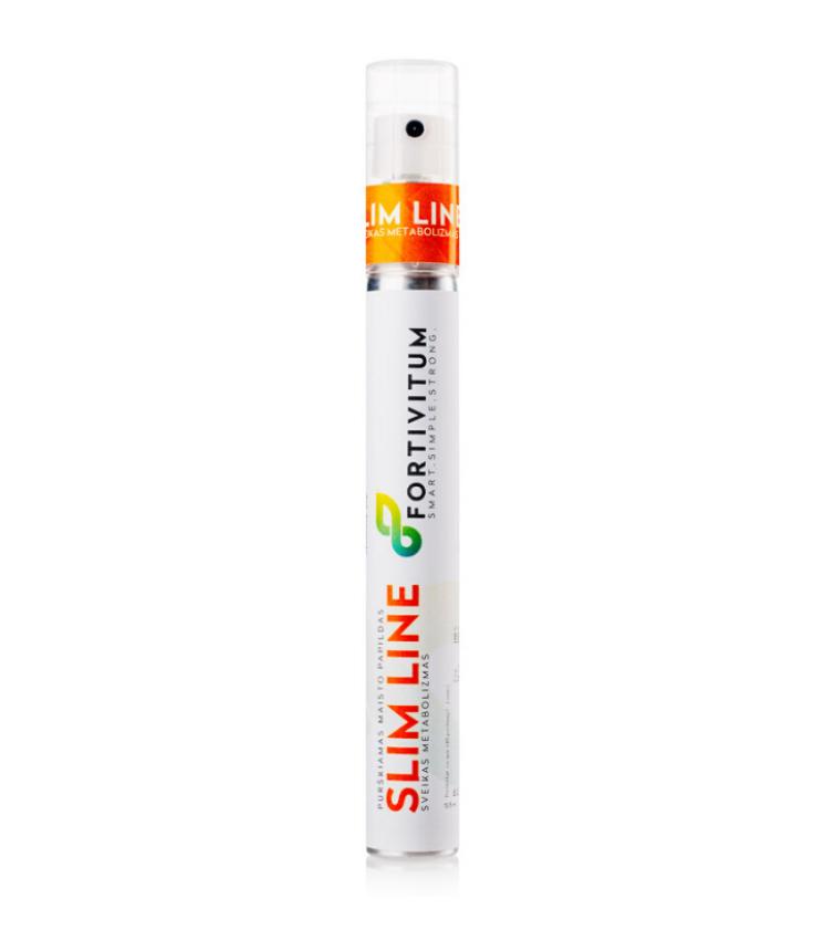 Purškiami vitaminai sveikam metabolizmui Fortivitum SLIM LINE, 13.5 ml (240 dozių - 2 mėnesiams)