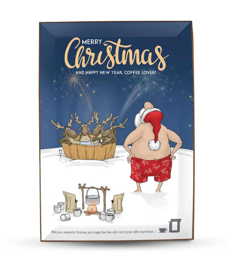 Kalėdinis atvirukas su kava Coffee Card Christmas #3