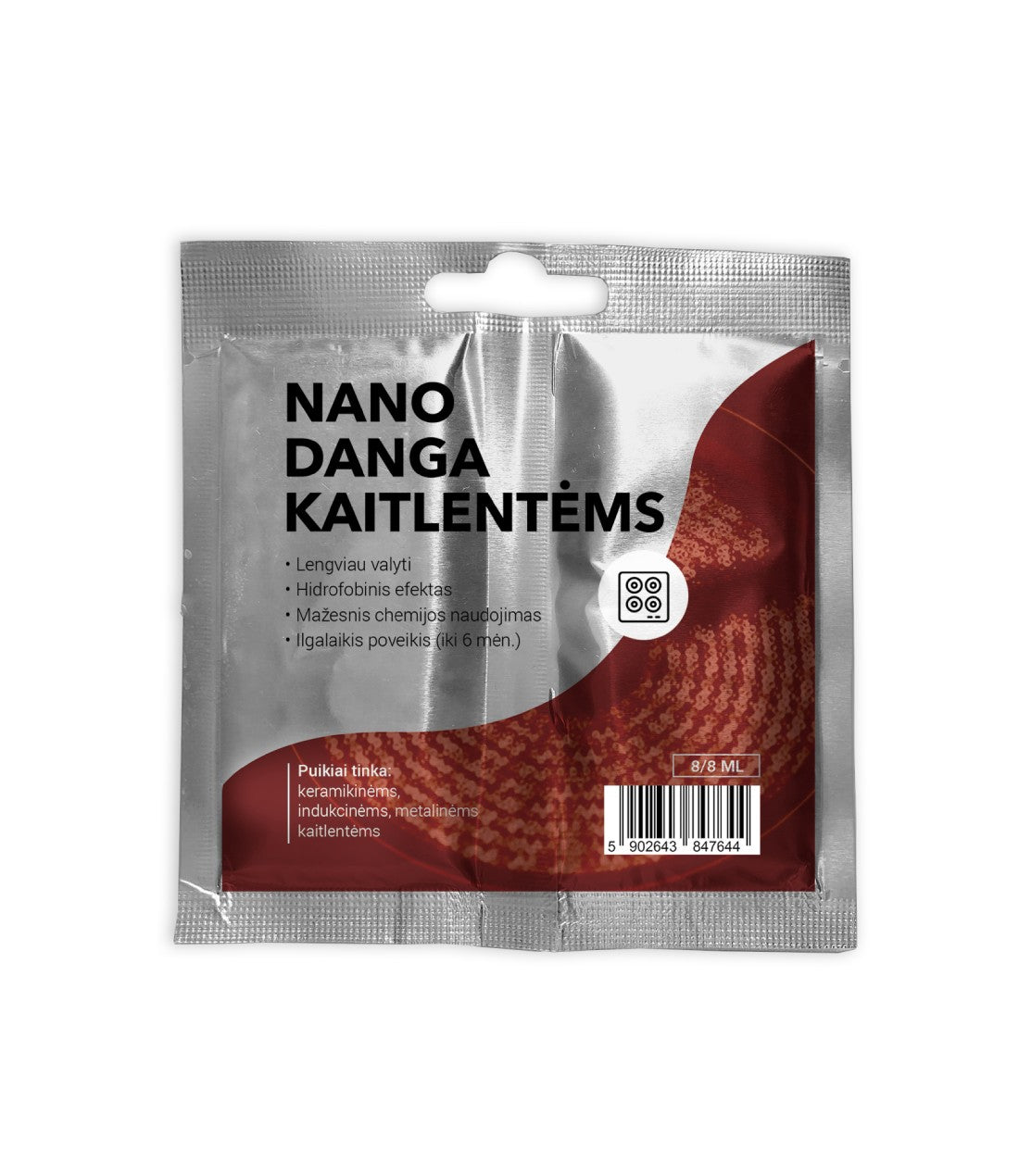 Vienkartinė nano danga kaitlentėms